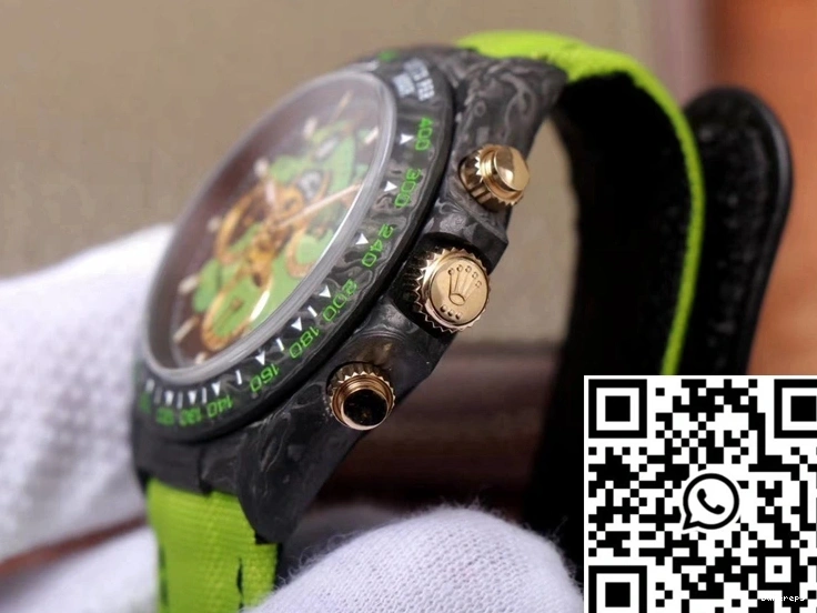 Cosmos Exploded Dragon Chronograph Edition Dial Rolex Daytona Green Carbon Fiber 0404